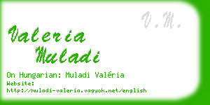 valeria muladi business card